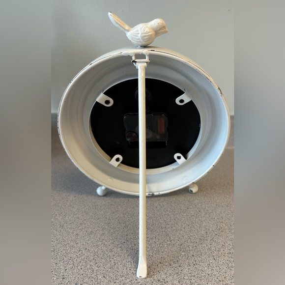 Black and White Rustic Clock with Roman Numerals - Picture 3 of 5